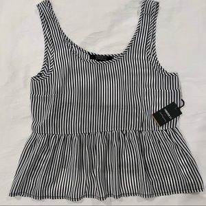 NWT❗️Forever 21 | Black & White Stripe Tank Top